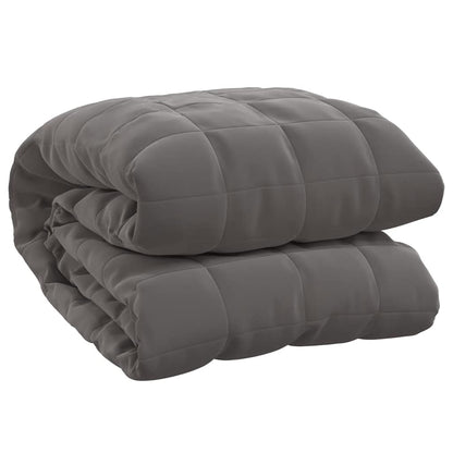 vidaXL Weighted Blanket Grey 200x200 cm 9 kg Fabric 2