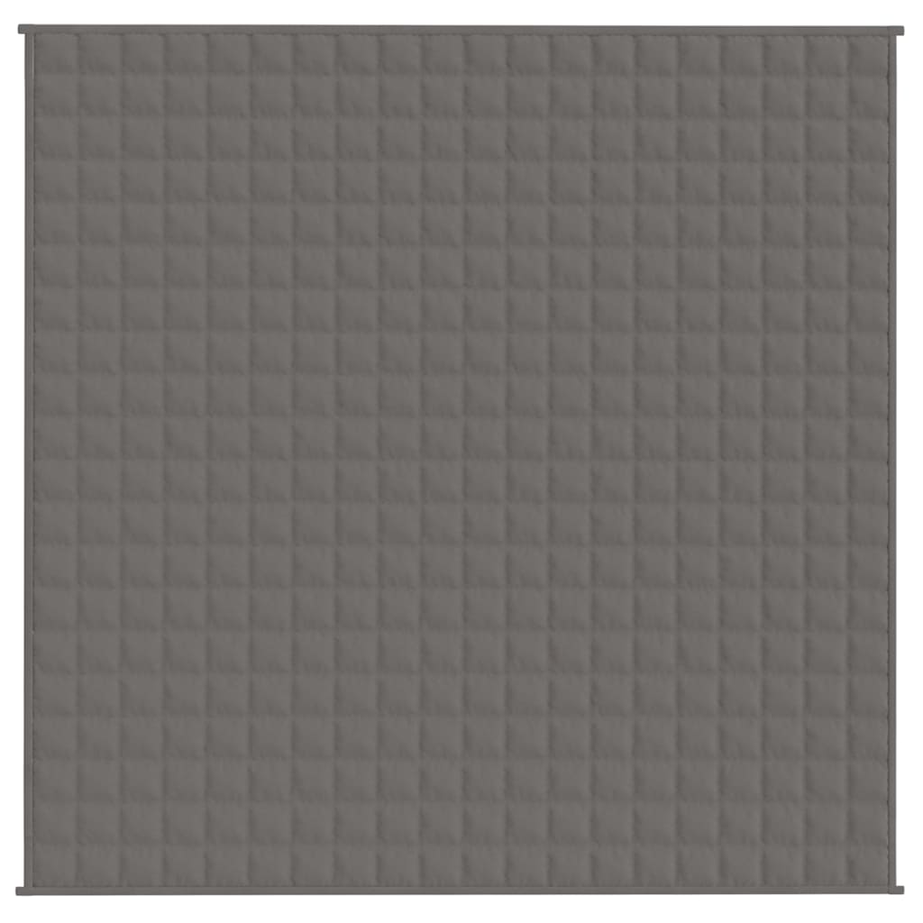 vidaXL Weighted Blanket Grey 200x200 cm 13 kg Fabric 3