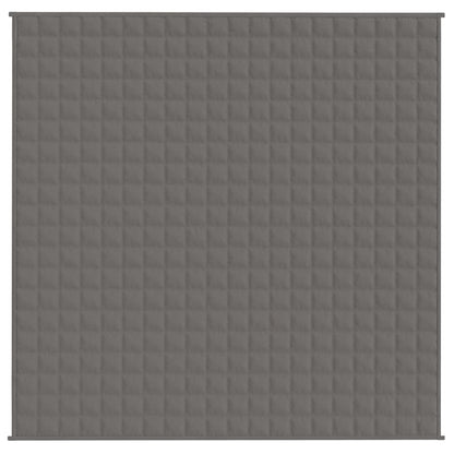 vidaXL Weighted Blanket Grey 200x200 cm 13 kg Fabric 3