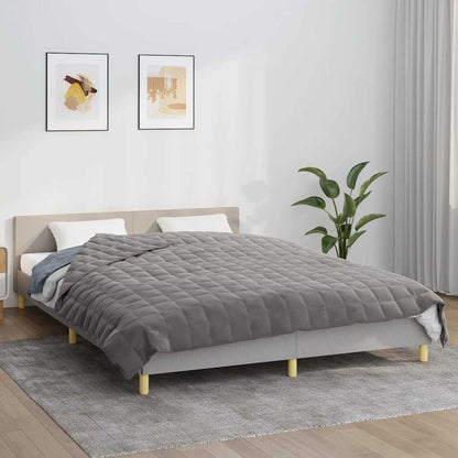 vidaXL Weighted Blanket Grey 200x200 cm 13 kg Fabric 1