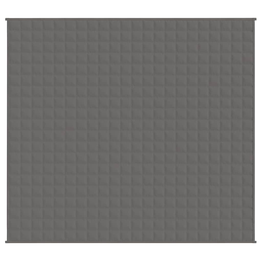 vidaXL Weighted Blanket Grey 200x225 cm 9 kg Fabric 3