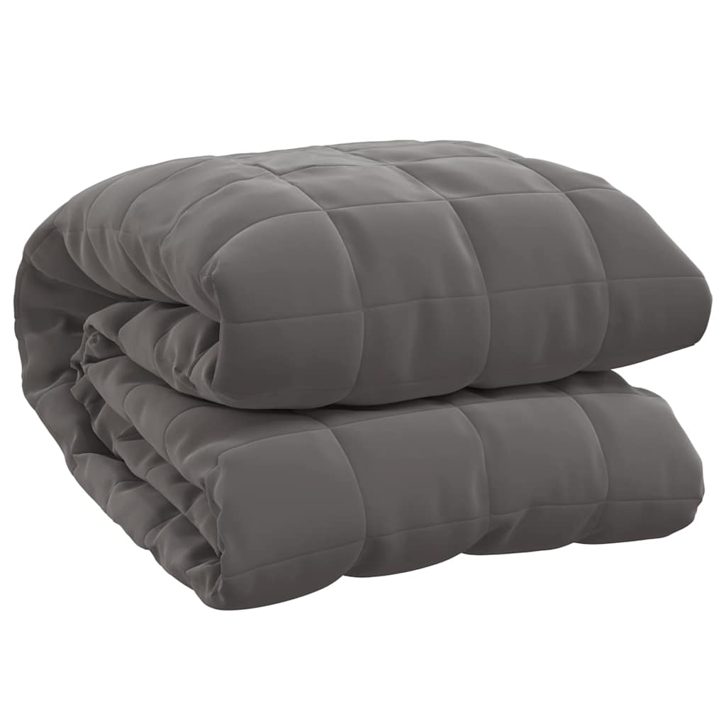 vidaXL Weighted Blanket Grey 200x225 cm 13 kg Fabric 2