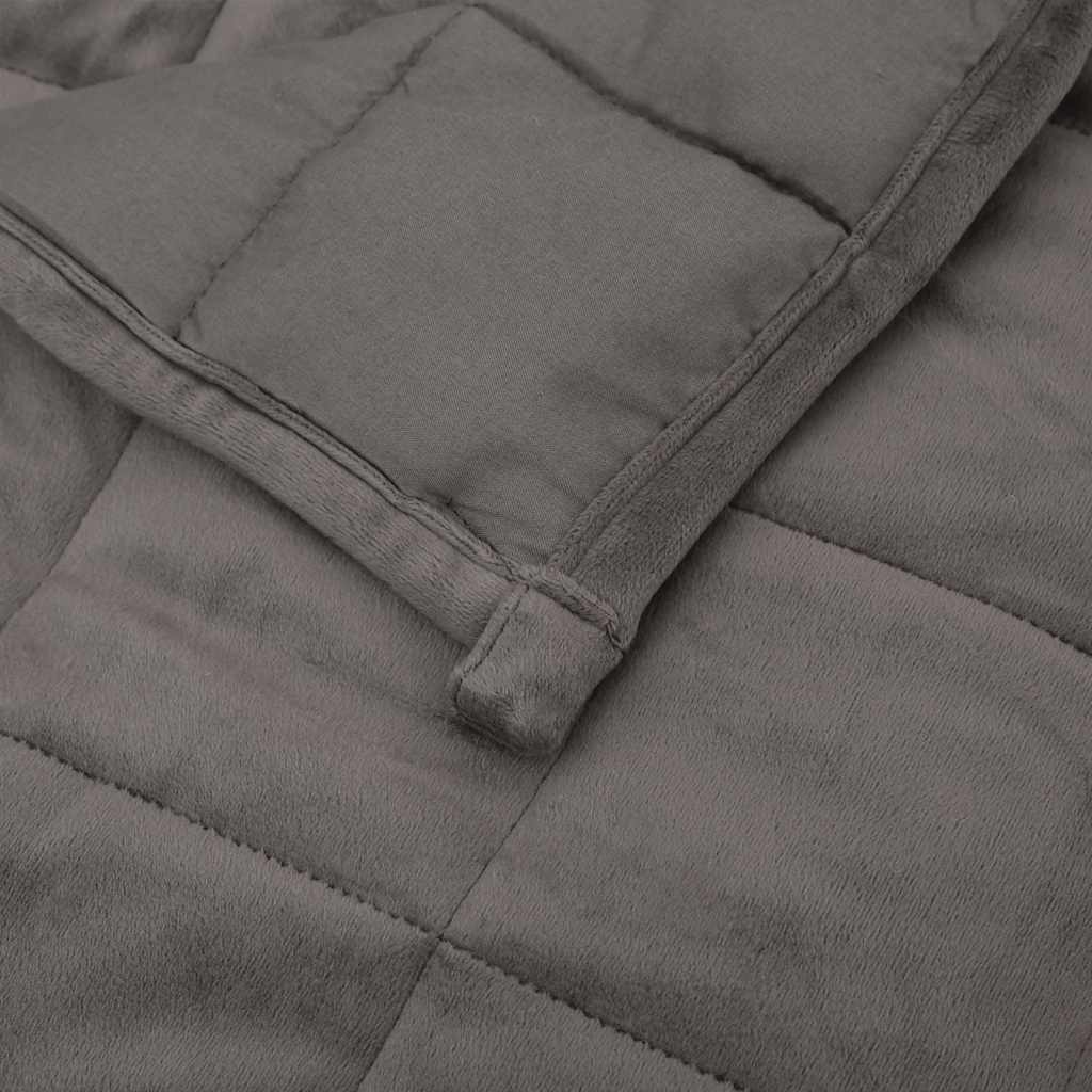 vidaXL Weighted Blanket Grey 200x225 cm 13 kg Fabric 5
