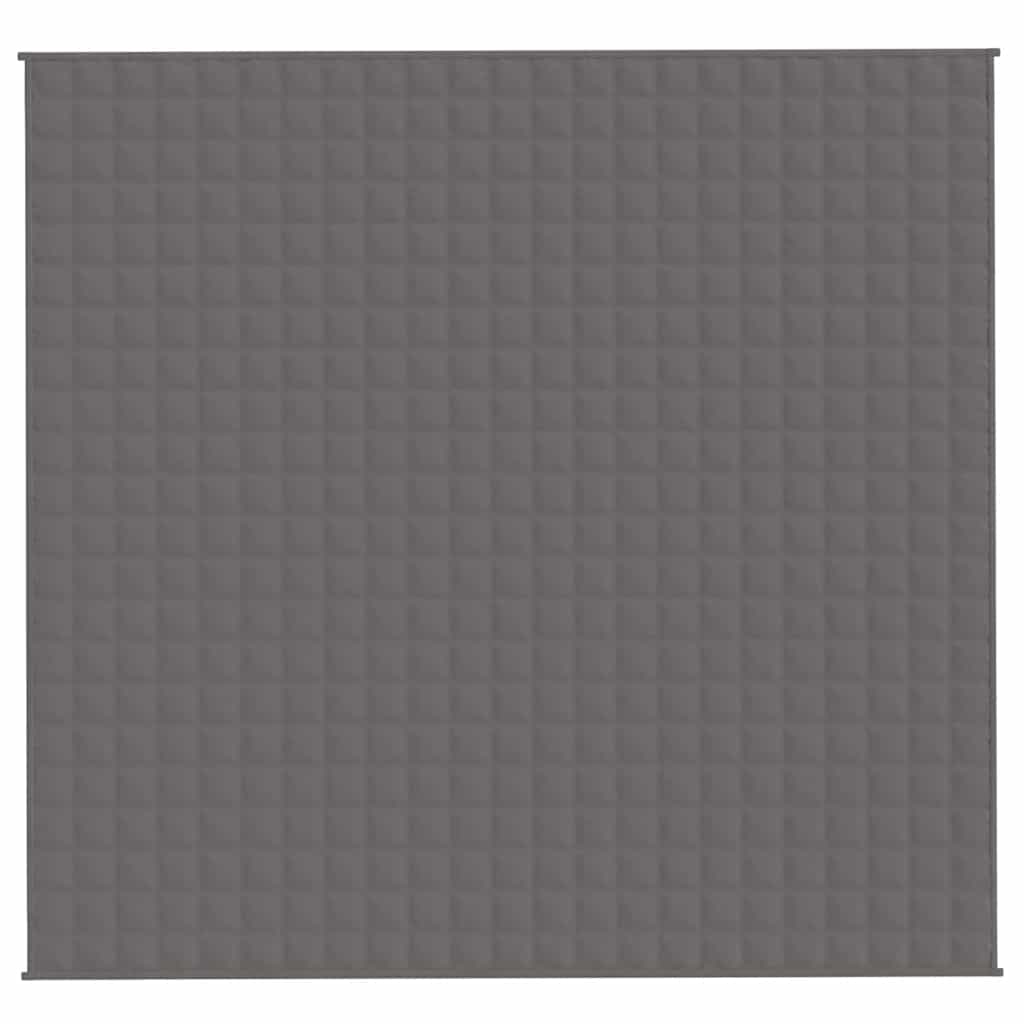 vidaXL Weighted Blanket Grey 220x235 cm King 11 kg Fabric 3