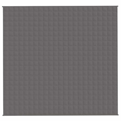 vidaXL Weighted Blanket Grey 220x235 cm King 11 kg Fabric 3