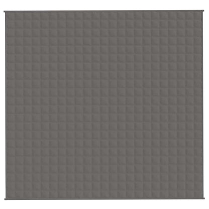 vidaXL Weighted Blanket Grey 220x235 cm King 15 kg Fabric 3