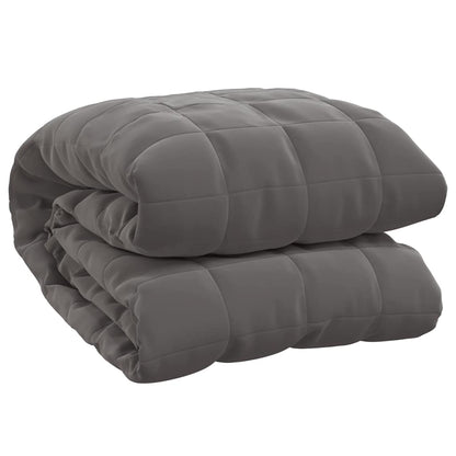 vidaXL Weighted Blanket Grey 220x260 cm 11 kg Fabric 2
