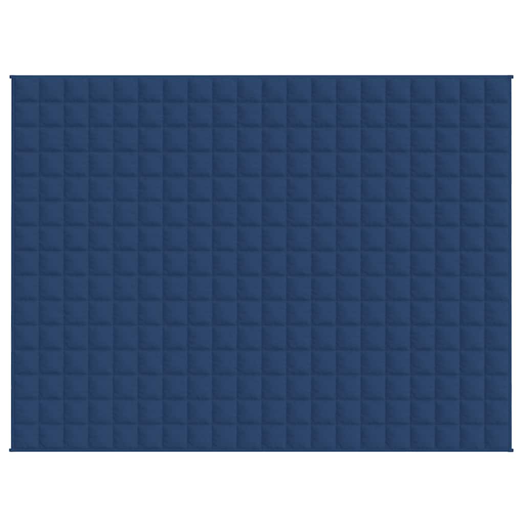 vidaXL Weighted Blanket Blue 150x200 cm 11 kg Fabric 3