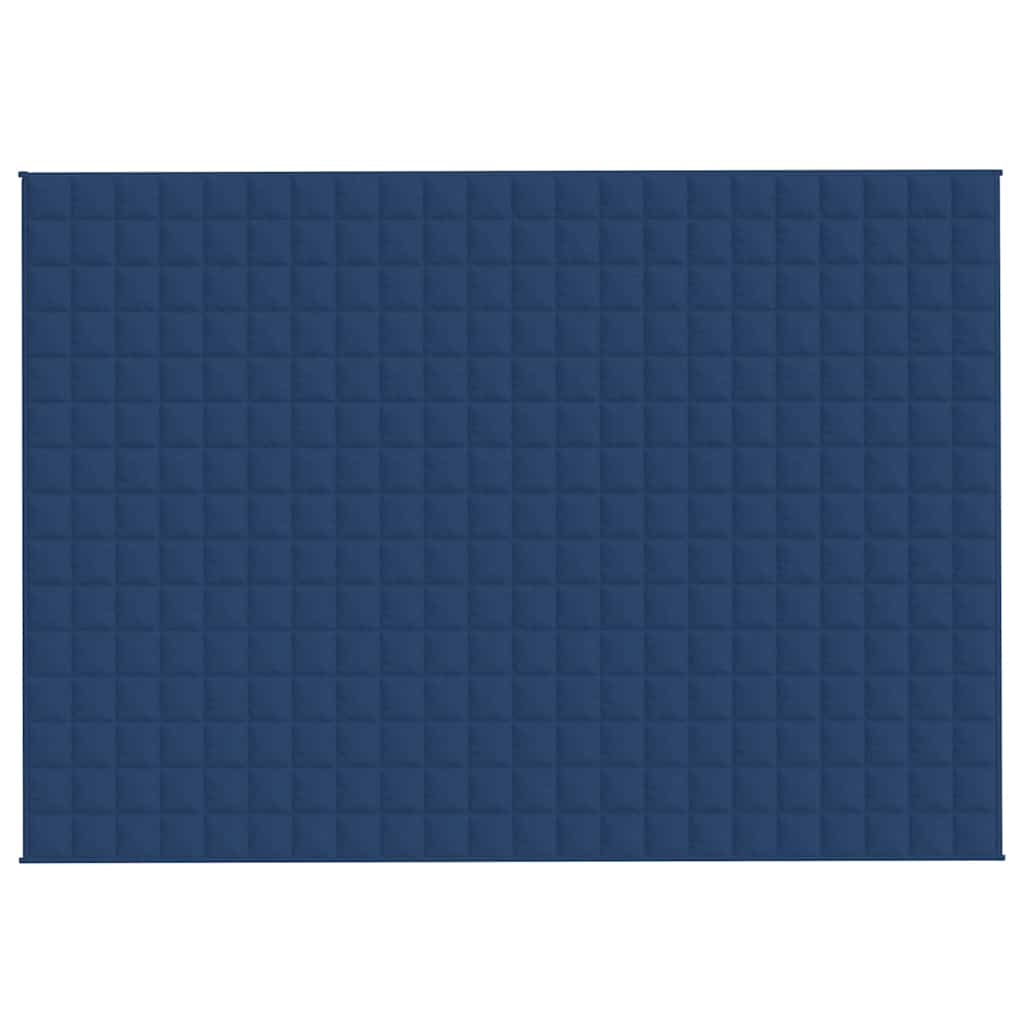 vidaXL Weighted Blanket Blue 155x220 cm 11 kg Fabric 3