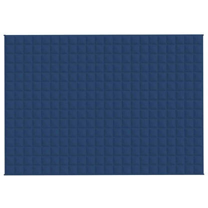 vidaXL Weighted Blanket Blue 155x220 cm 11 kg Fabric 3