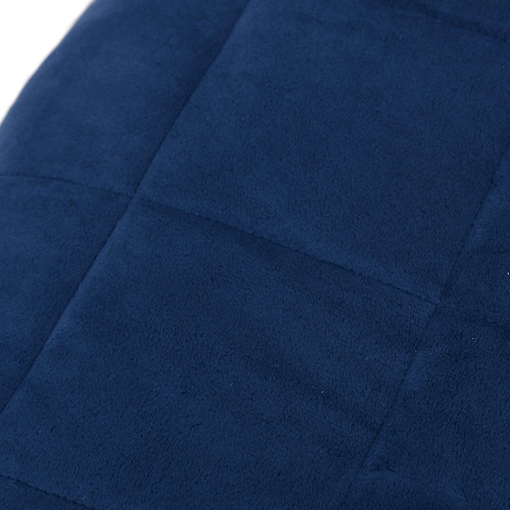 vidaXL Weighted Blanket Blue 155x220 cm 11 kg Fabric 4