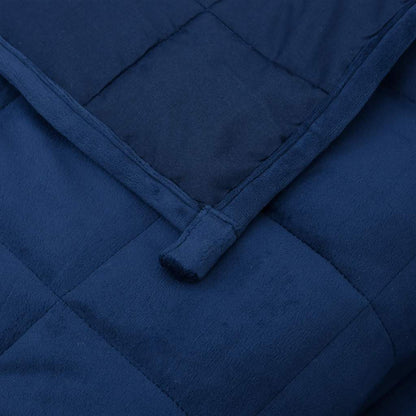vidaXL Weighted Blanket Blue 155x220 cm 11 kg Fabric 5