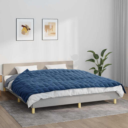 vidaXL Weighted Blanket Blue 155x220 cm 11 kg Fabric 1