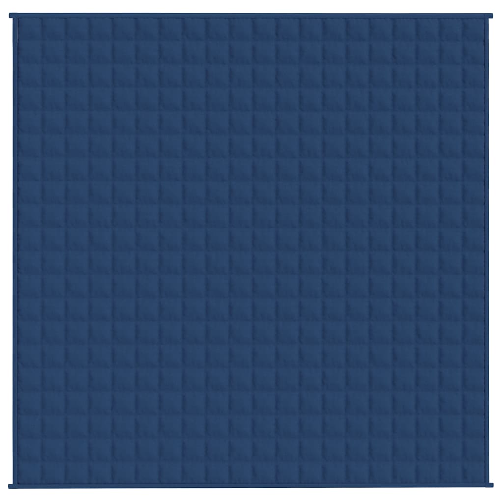 vidaXL Weighted Blanket Blue 200x200 cm 9 kg Fabric 3