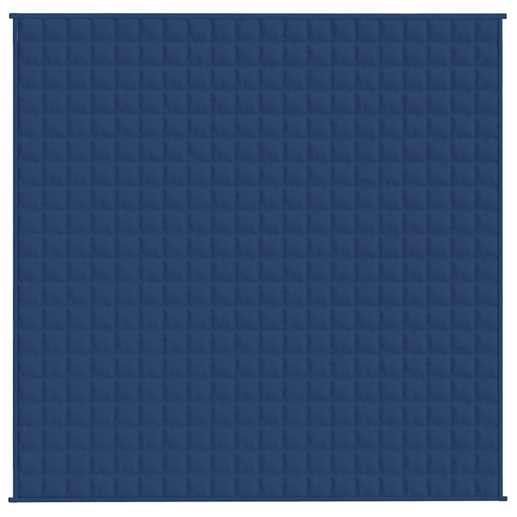 vidaXL Weighted Blanket Blue 200x200 cm 13 kg Fabric 3