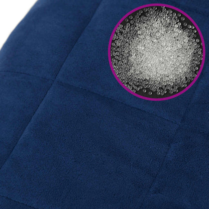 vidaXL Weighted Blanket Blue 200x225 cm 13 kg Fabric 6