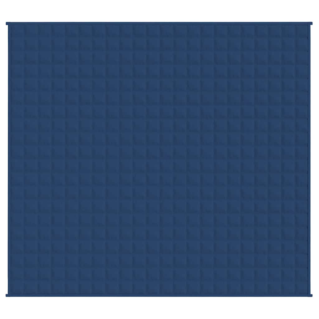 vidaXL Weighted Blanket Blue 220x235 cm King 15 kg Fabric 3