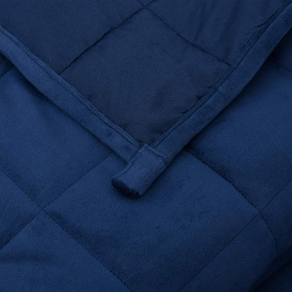 vidaXL Weighted Blanket Blue 220x235 cm King 15 kg Fabric 5