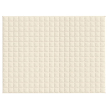 vidaXL Weighted Blanket Light Cream 150x200 cm 11 kg Fabric 3