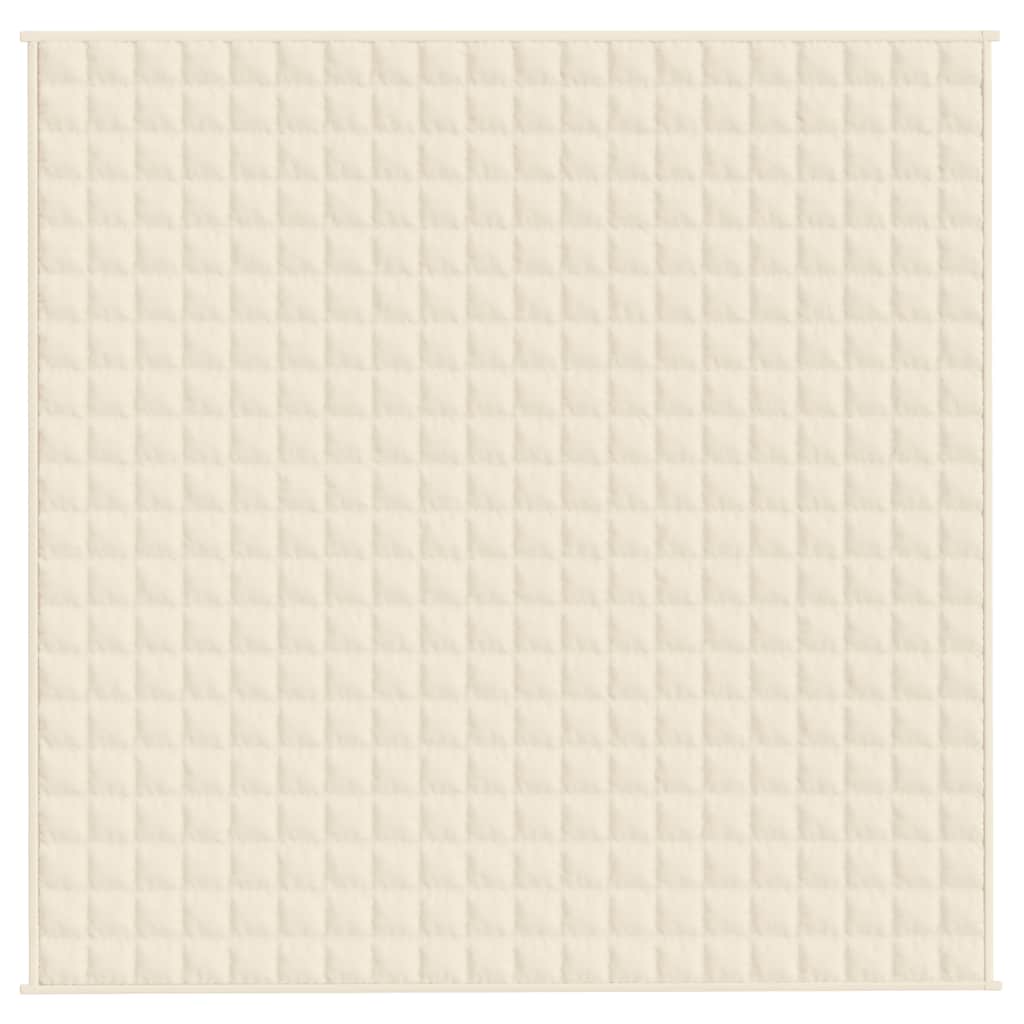 vidaXL Weighted Blanket Light Cream 200x200 cm 13 kg Fabric 3