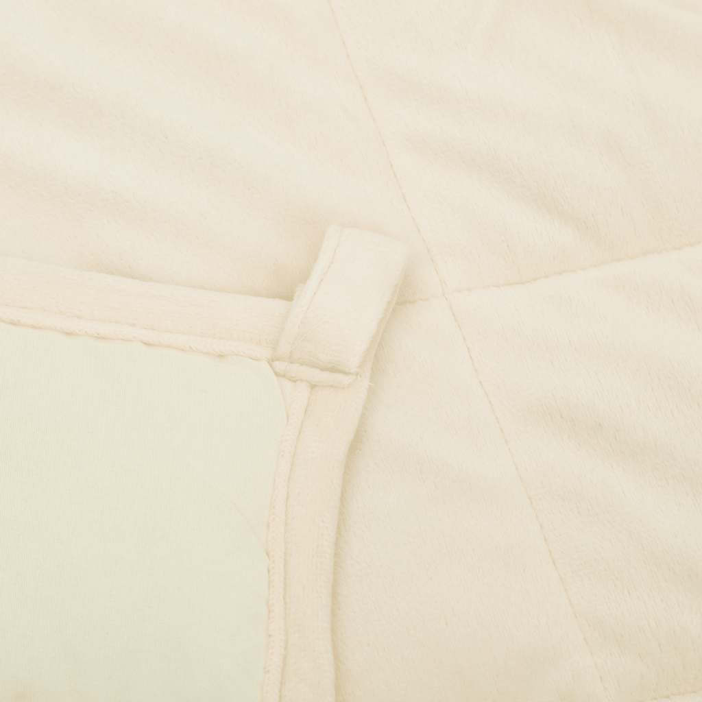 vidaXL Weighted Blanket Light Cream 200x200 cm 13 kg Fabric 5