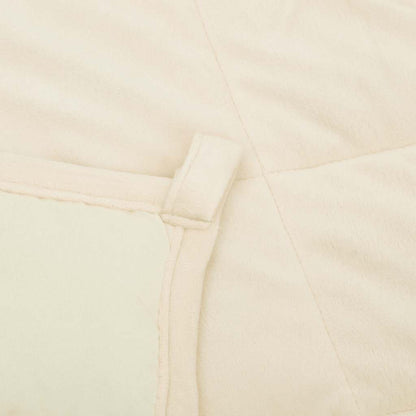 vidaXL Weighted Blanket Light Cream 200x200 cm 13 kg Fabric 5