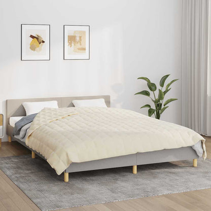 vidaXL Weighted Blanket Light Cream 200x200 cm 13 kg Fabric 1