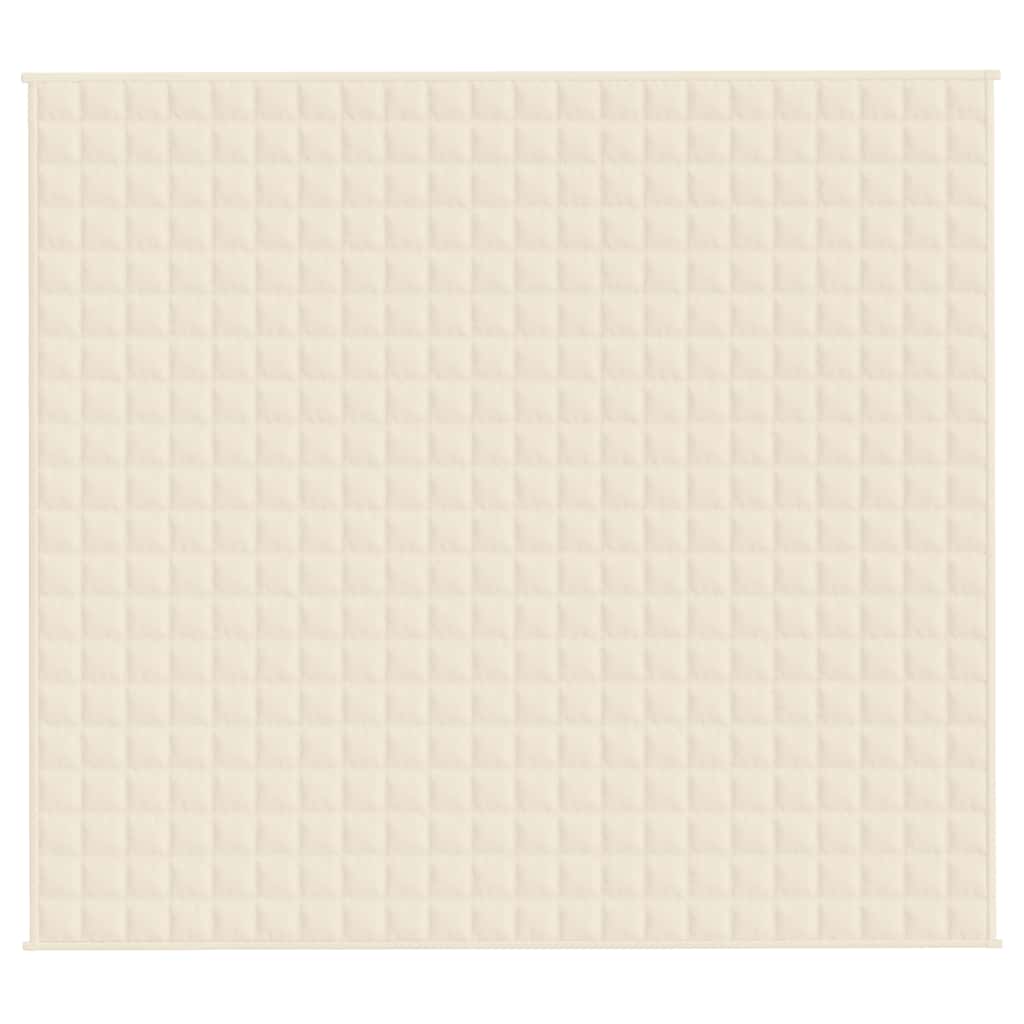 vidaXL Weighted Blanket Light Cream 200x225 cm 9 kg Fabric 3