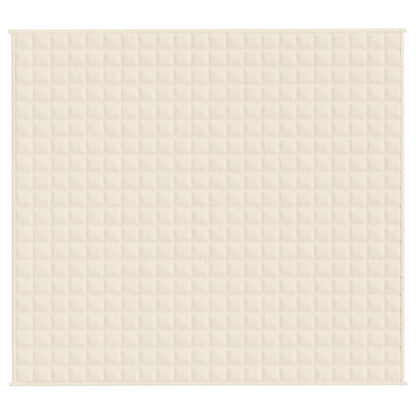 vidaXL Weighted Blanket Light Cream 200x225 cm 13 kg Fabric 3