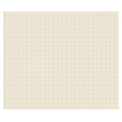vidaXL Weighted Blanket Light Cream 220x260 cm 15 kg Fabric 3