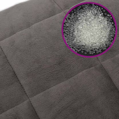 vidaXL Weighted Blanket with Cover Grey 120x180 cm 9 kg Fabric 6