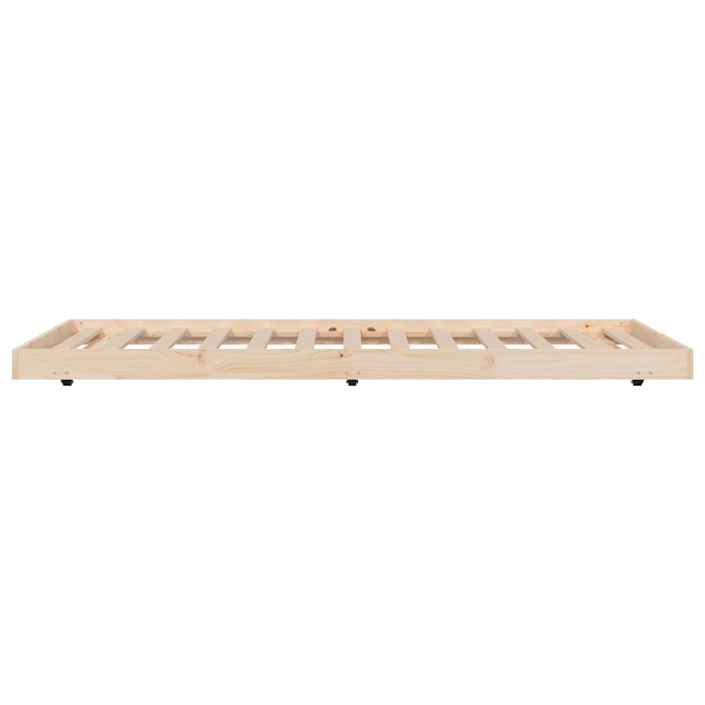 vidaXL Bed Frame without Mattress 100x200 cm Solid Wood Pine 5