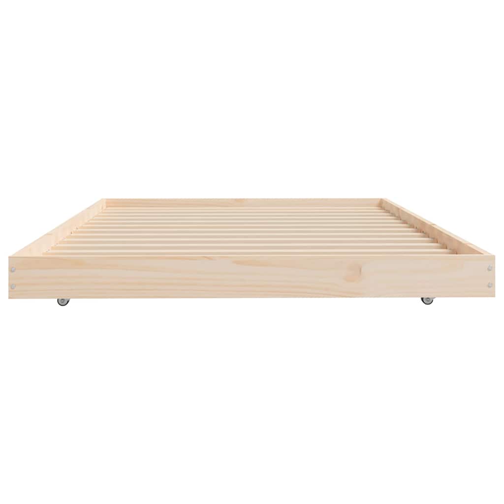 vidaXL Bed Frame without Mattress 100x200 cm Solid Wood Pine 6