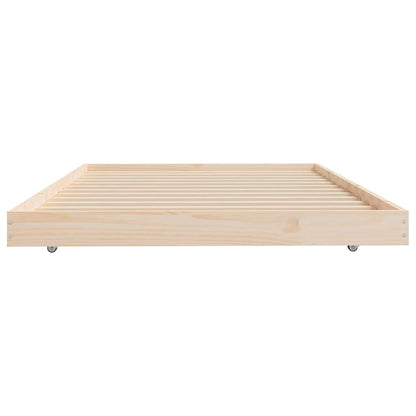 vidaXL Bed Frame without Mattress 100x200 cm Solid Wood Pine 6
