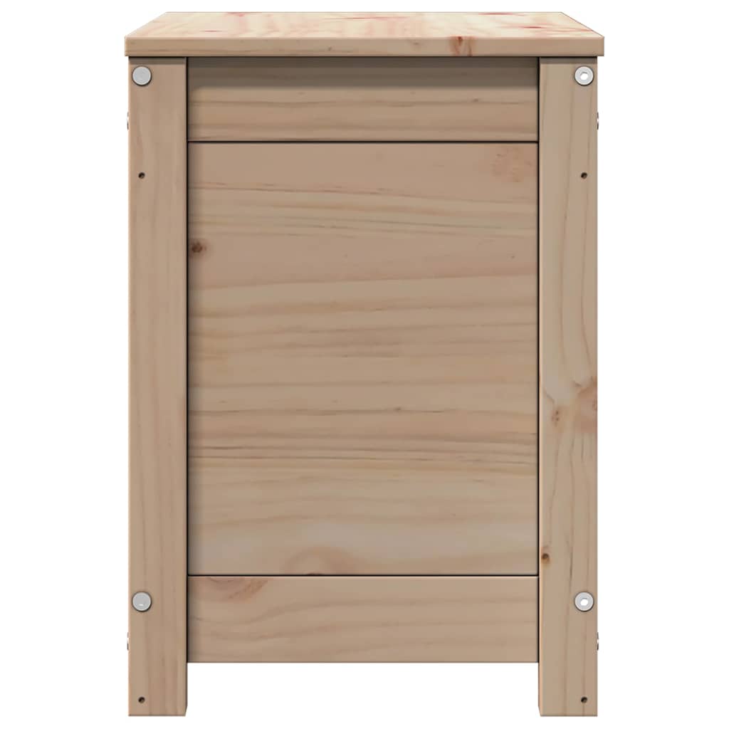vidaXL Storage Box 60x32x45.5 cm Solid Wood Pine 6
