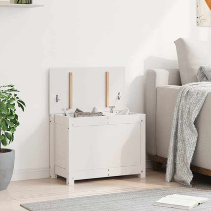 vidaXL Storage Box | White | Solid Pine Wood | Medium | Storage Box 4