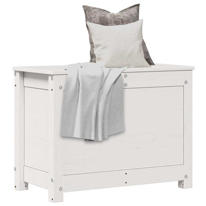vidaXL Storage Box | White | Solid Pine Wood | Medium | Storage Box 1