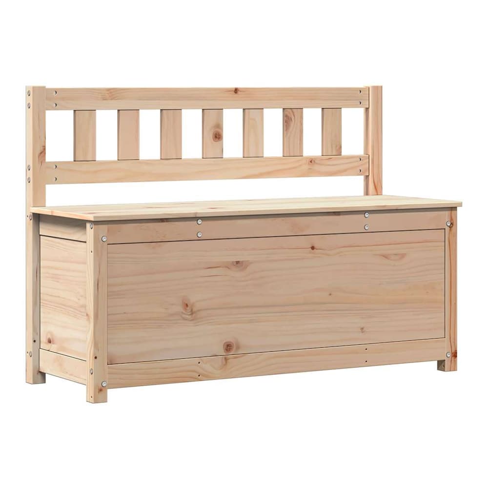 Bench Solid Wood Pine Natural 110 cm 76.5 cm