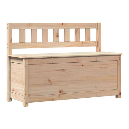 Bench Solid Wood Pine Natural 110 cm 76.5 cm