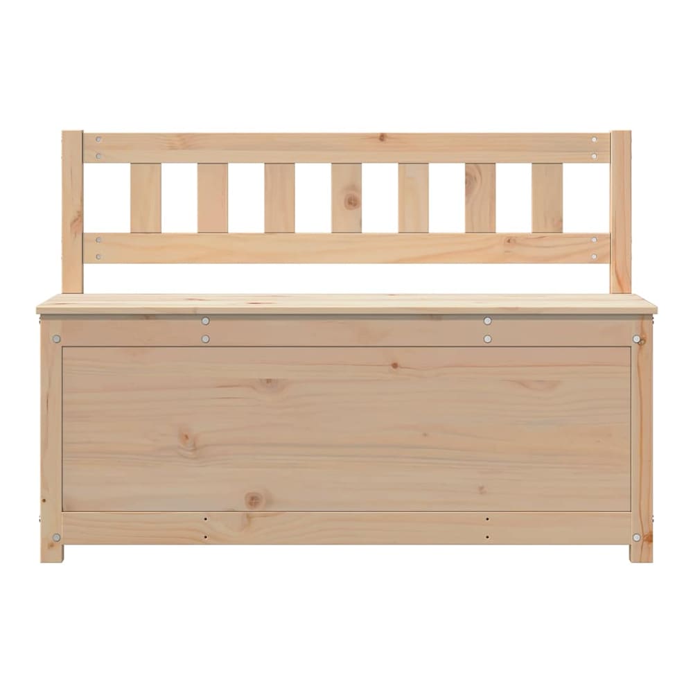 Bench Solid Wood Pine Natural 110 cm 76.5 cm