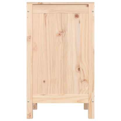vidaXL Laundry Box 44x44x76 cm Solid Wood Pine 6