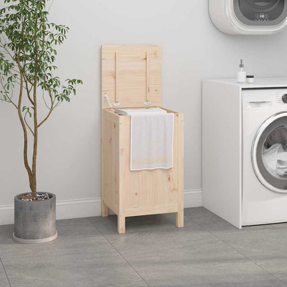 vidaXL Laundry Box 44x44x76 cm Solid Wood Pine 1