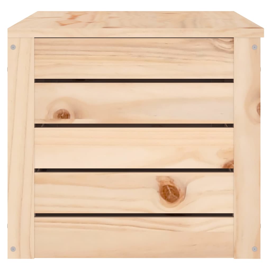 vidaXL Storage Box 89x36,5x33 cm Solid Wood Pine 6