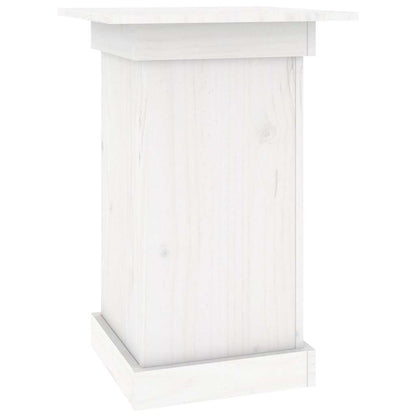 vidaXL Flower Stand White 40x40x60 cm Solid Wood Pine 2