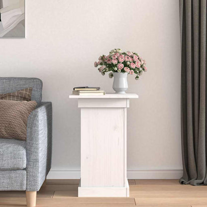 vidaXL Flower Stand White 40x40x60 cm Solid Wood Pine 3