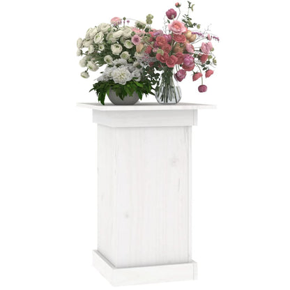vidaXL Flower Stand White 40x40x60 cm Solid Wood Pine 4