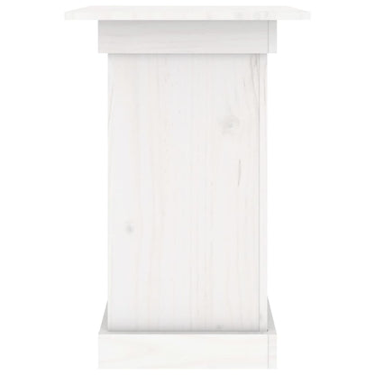 vidaXL Flower Stand White 40x40x60 cm Solid Wood Pine 5