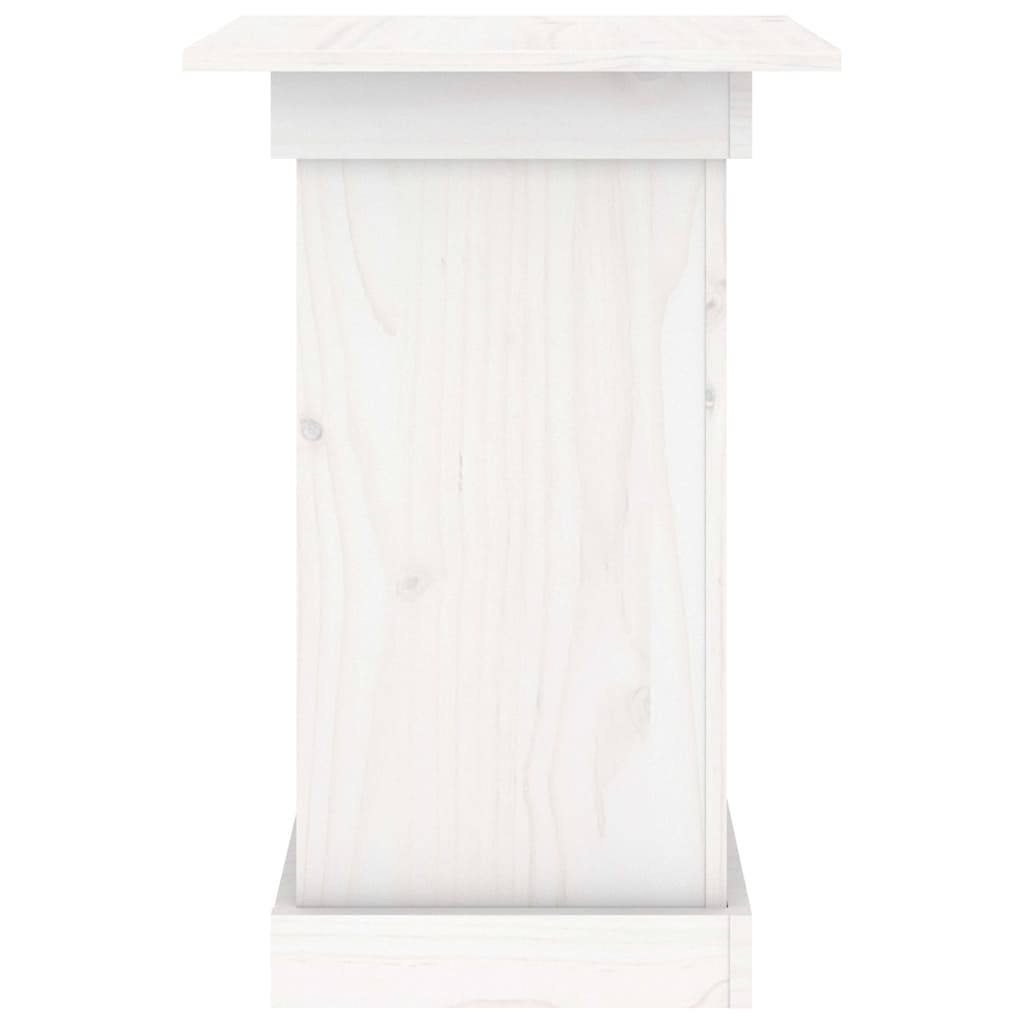 vidaXL Flower Stand White 40x40x60 cm Solid Wood Pine 6