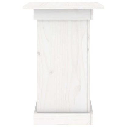 vidaXL Flower Stand White 40x40x60 cm Solid Wood Pine 6