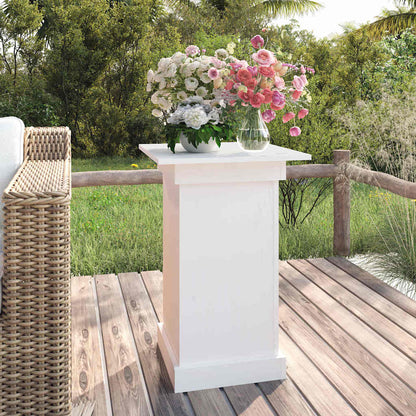 vidaXL Flower Stand White 40x40x60 cm Solid Wood Pine 1